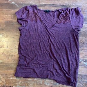 Banana Republic SZ L purple-red sweater tee!